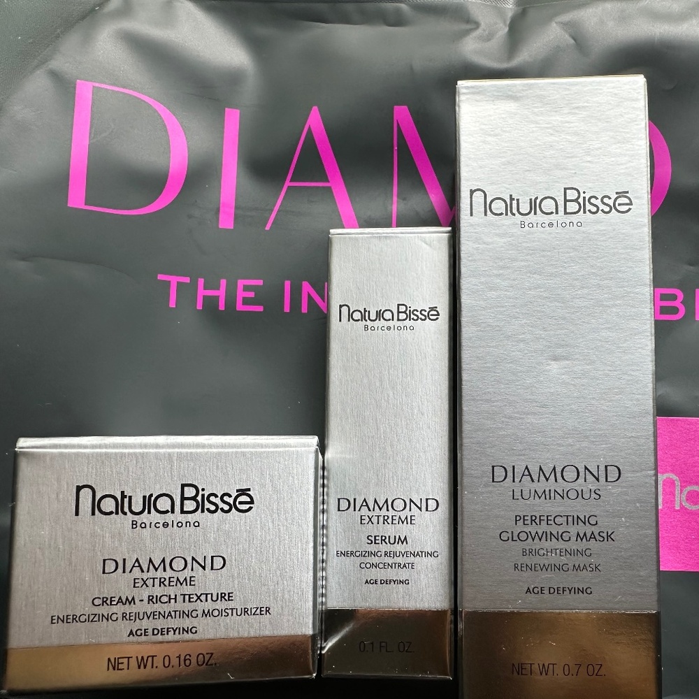 NaturaBisse Barcelona DIAMOND EXTREME Diamond Age-Defying Travel Size Set (NWOT)